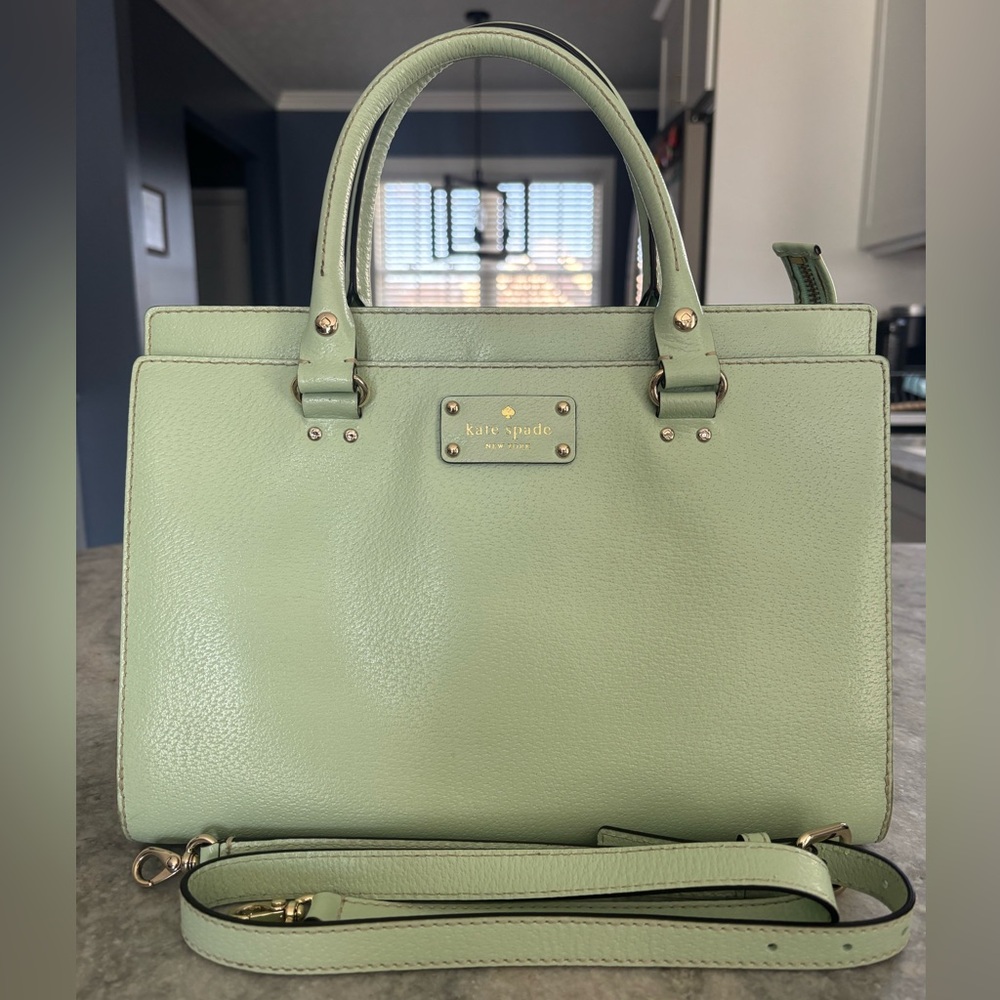 Kate Spade Mint Leather Satchel